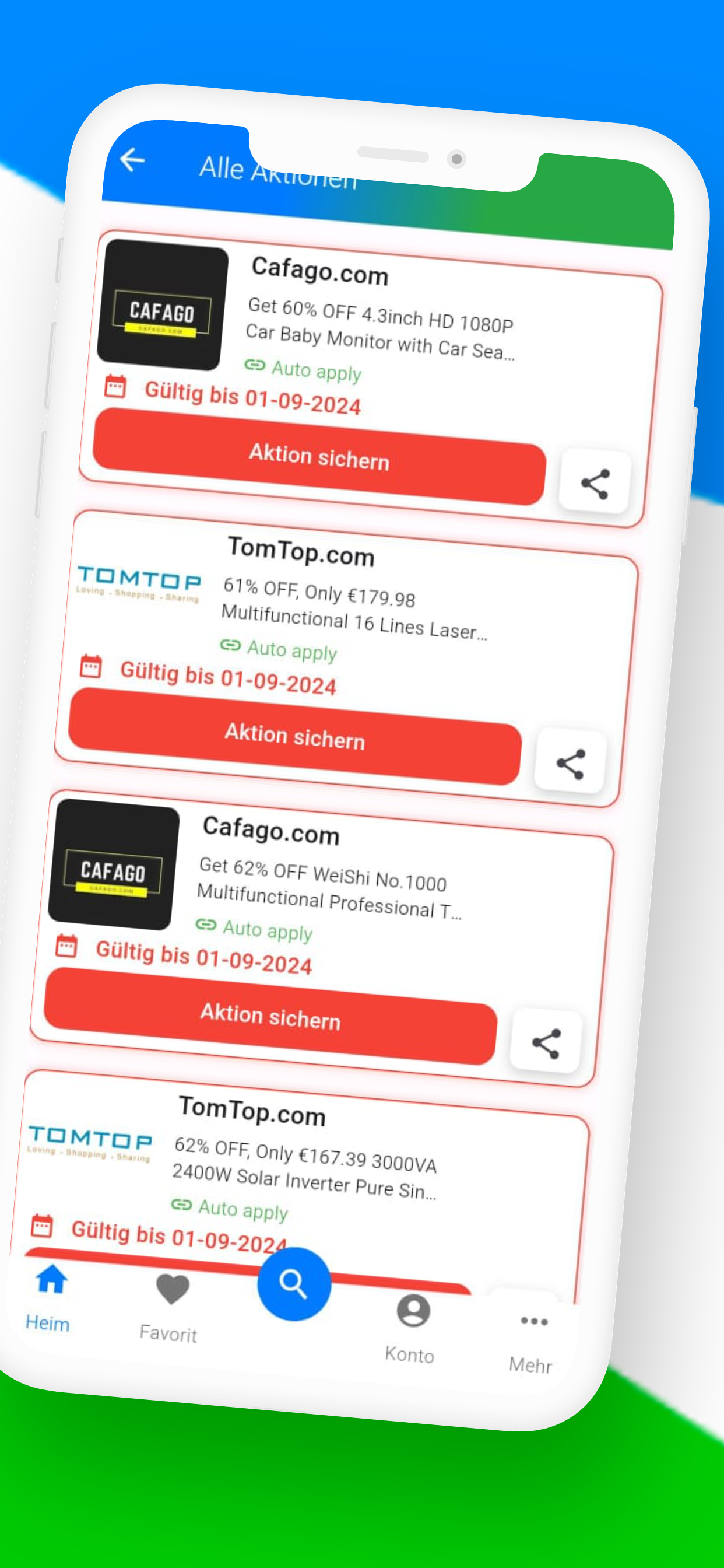 app aktionen